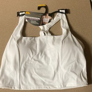 Avia White Square Neck Sports Bra